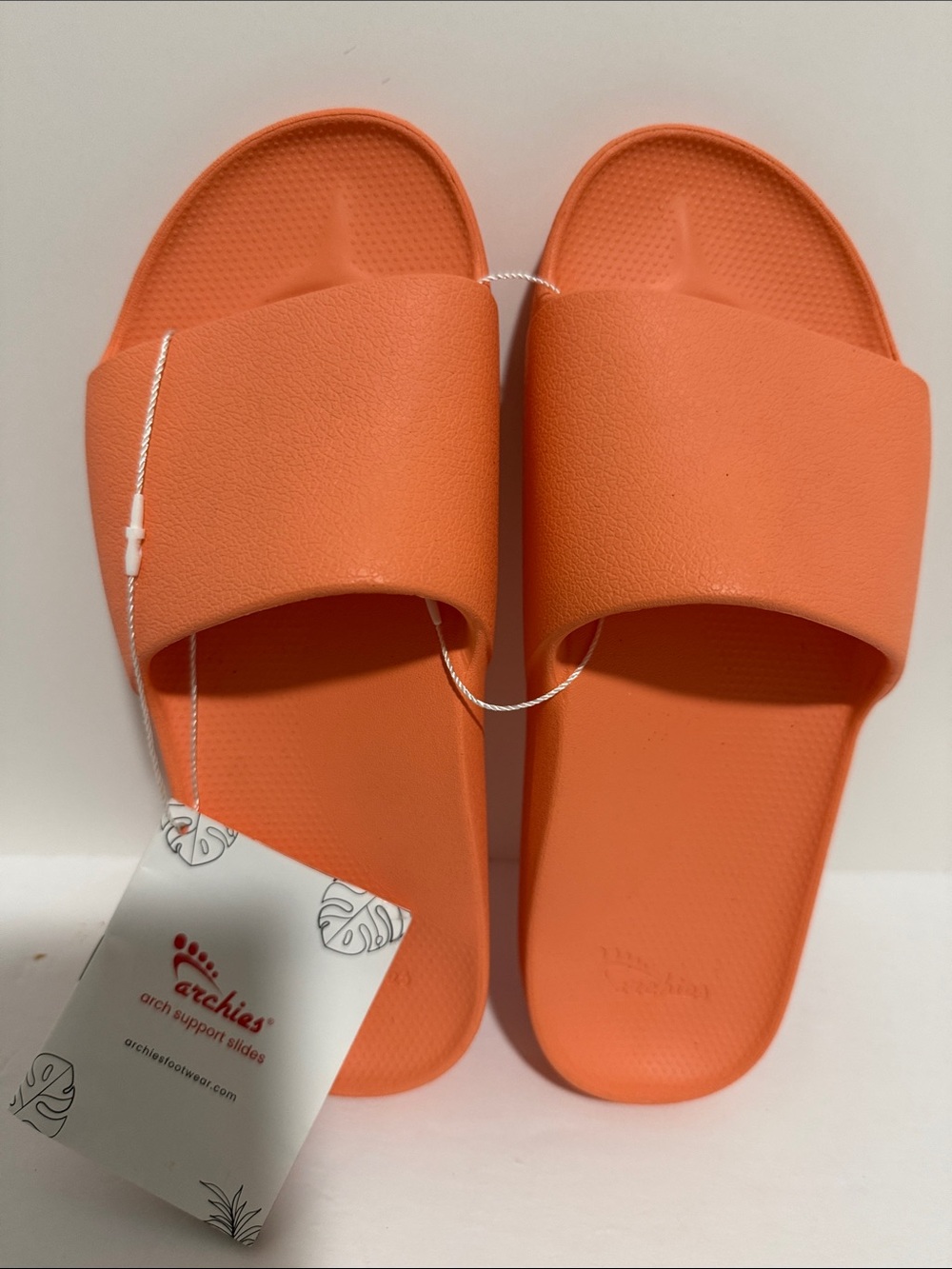 Archies Orange Arch Support Slides Women’s Size 6